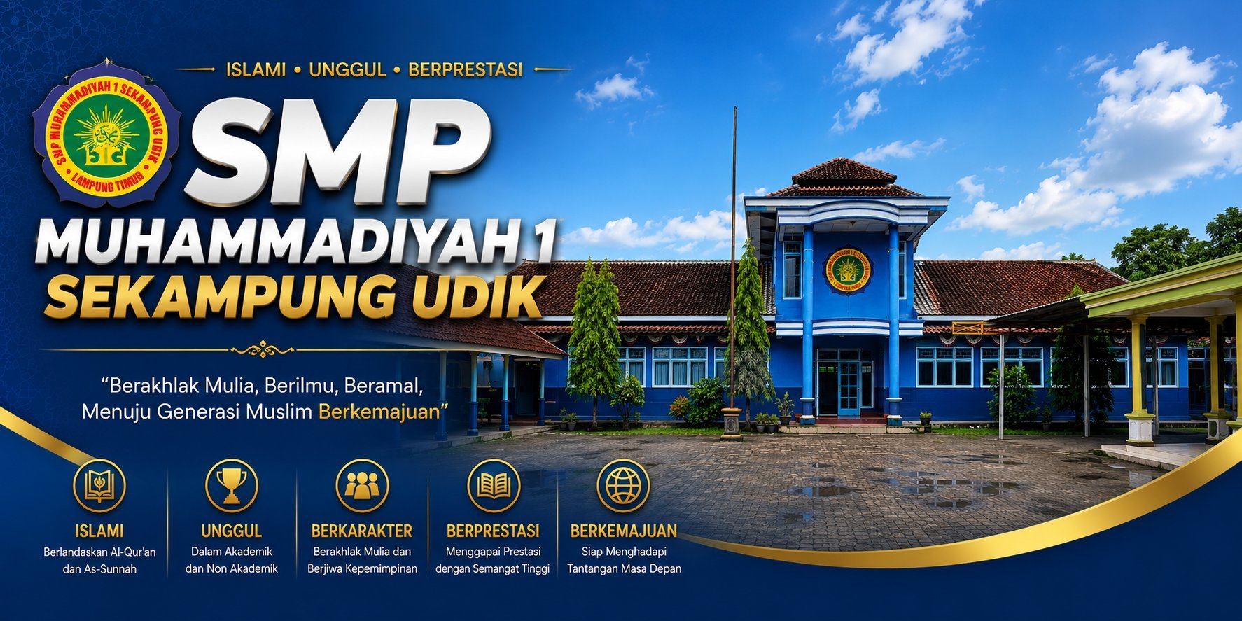 Banner SMP Muhammadiyah 1 Sekampung Udik