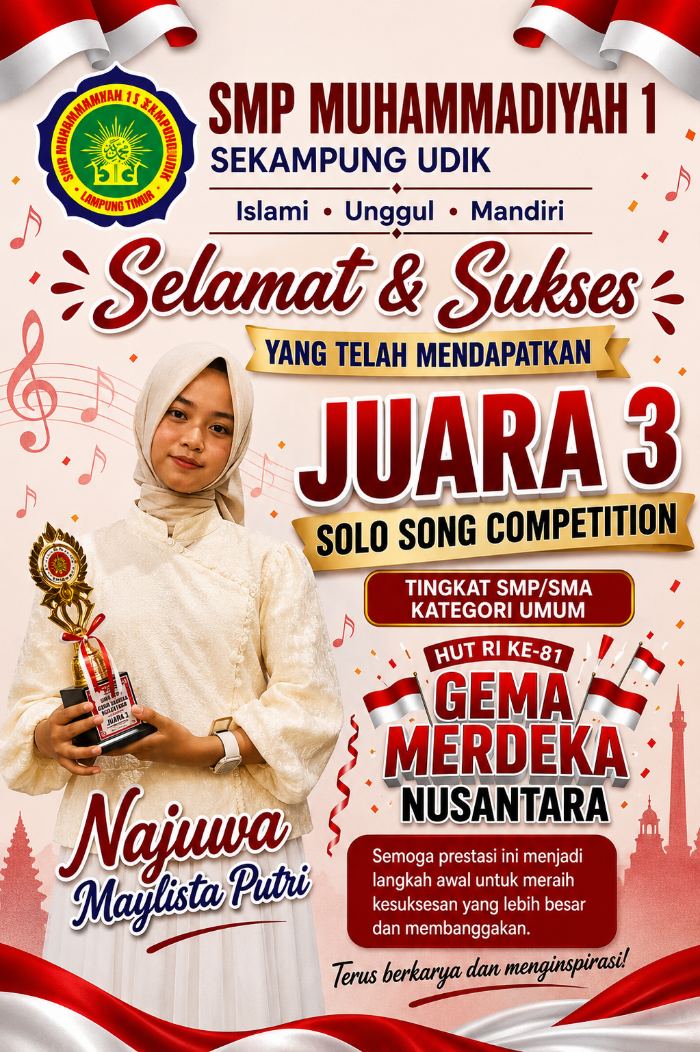 Solo Song Competition Gema Merdeka Nusantara